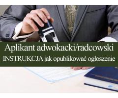 Aplikant adwokacki / radcowski